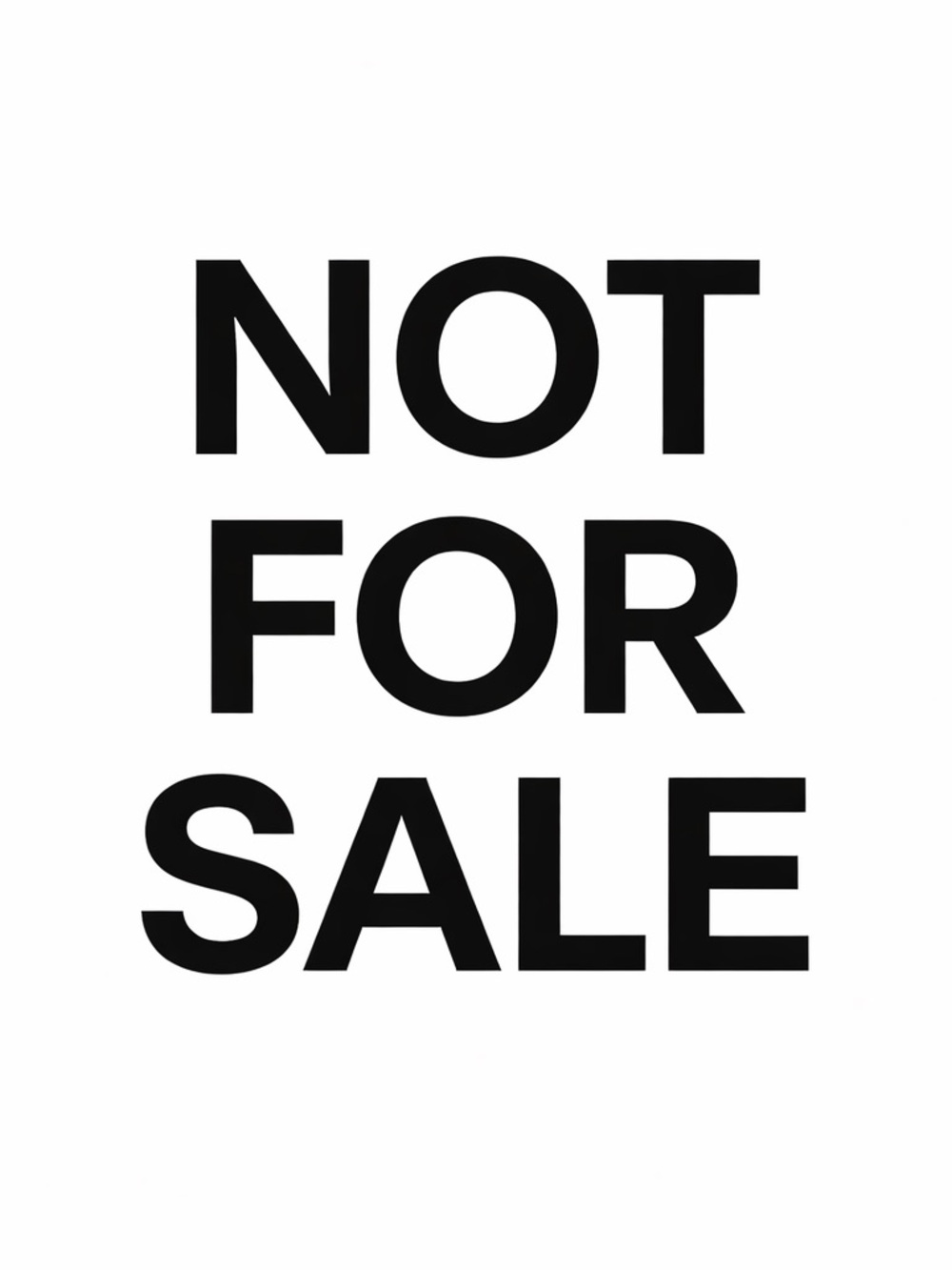 Not For Sale